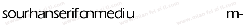 sourhanserifcn medium字体转换